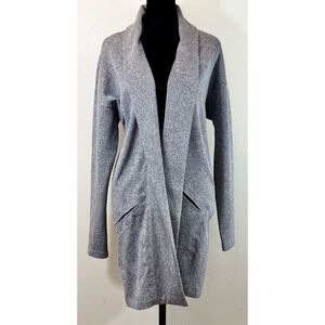 NWOT Arc'teryx Long Grey Open Front Cardigan With Pockets Women's Medium